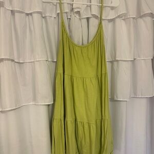 Old Navy Light Green Tiered Camisole Dress